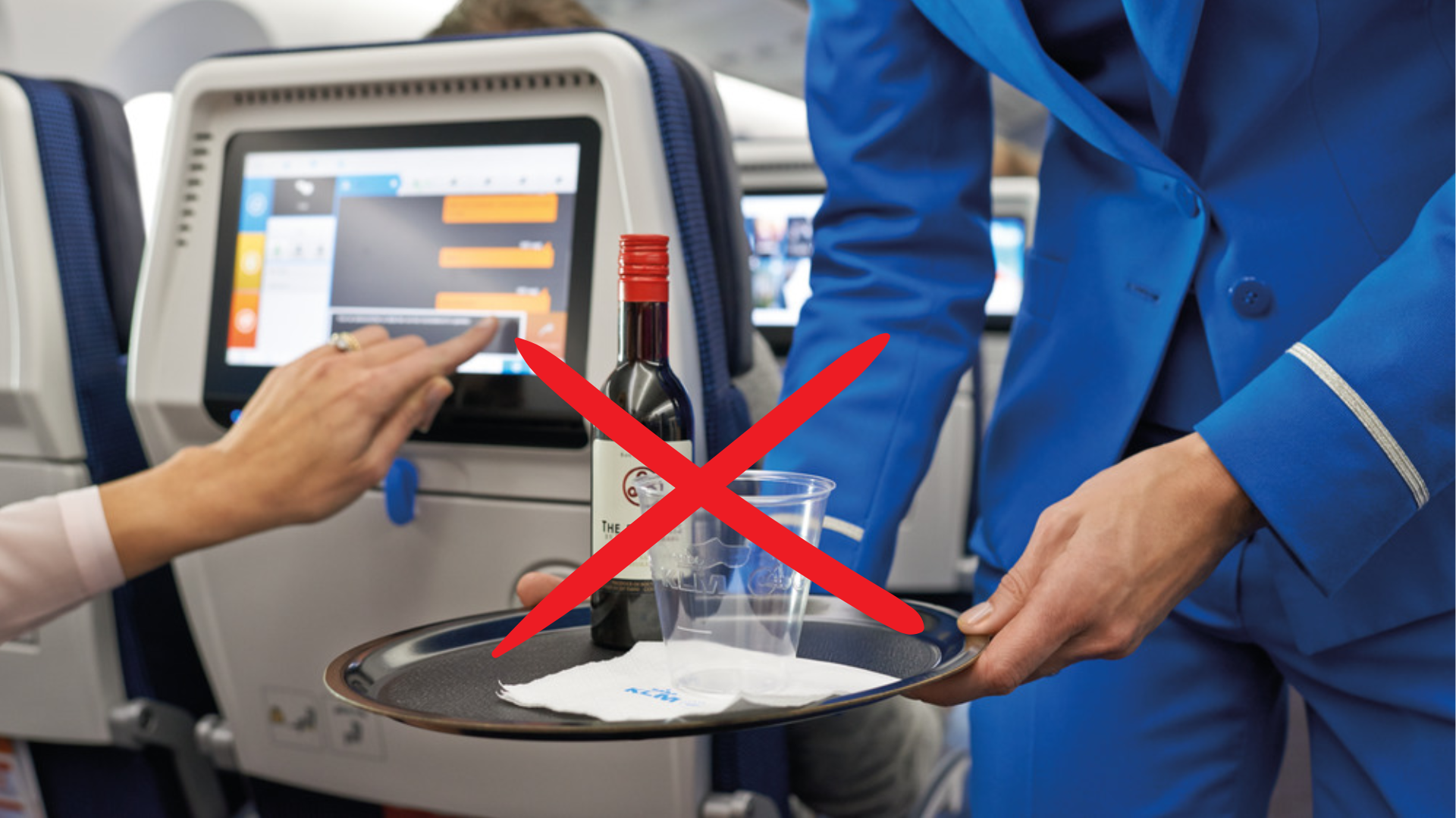 Wordt alcohol in het vliegtuig binnenkort verboden?