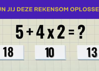 Slechts 1 op de 10 kan deze som oplossen? Kun jij het?