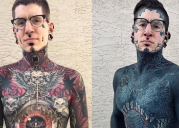 Vader is voor 96% getatoeëerd: “Ik ga voor de honderd procent”