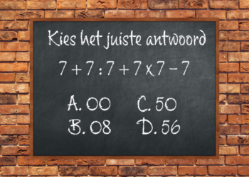 Deze rekensom staat klaar om opgelost te worden: Maar niet veel mensen kunnen dit!