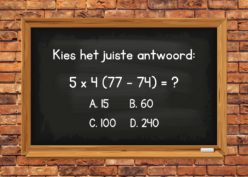 Discussie gaat los over deze som: Kies het juiste antwoord