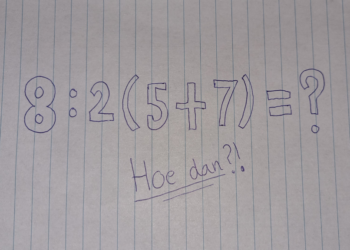 Mensen komen er niet uit: Flinke discussie over deze rekensom