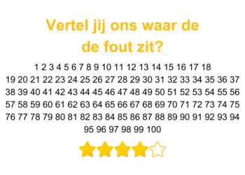 Puzzel van de dag: Zie jij waar de fout zit?