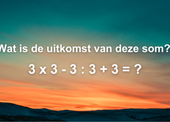 Alleen voor slimmeriken: Los deze som op zonder rekenmachine