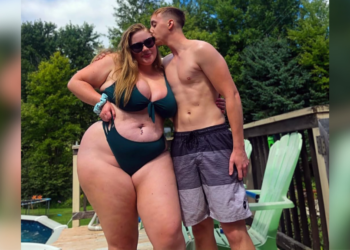 Man werd belachelijk gemaakt omdat hij met een vrouw van 115 kilo ging, zijn reactie hadden ze alleen niet verwacht