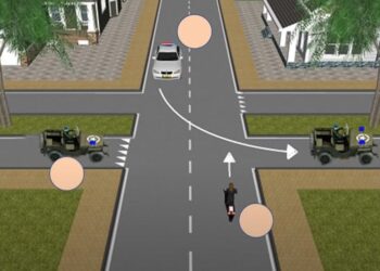 Verkeerskenners opgelet! Wie mag hier als eerste – motor, auto of militaire colonne?