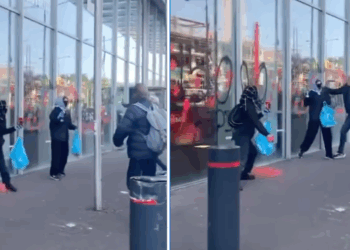 VIDEO: Nederlanders grijpen in wanneer twee gasten alles aan het volspuiten zijn met graffiti — terecht of niet?