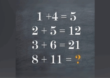 Welk cijfer hoort er op de plaats van het vraagteken? Dit ogenschijnlijk simpele rekensommetje gaat viraal!