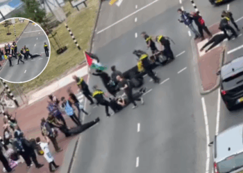 Beelden: Politie ramt erop los met wapenstokken bij protest van Extinction Rebellion