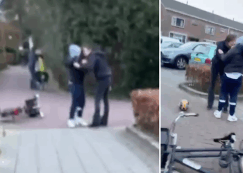 VIDEO: vrouw laat niet met zich sollen en geeft scheldende jongen een lesje