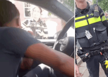 VIDEO: Audi-bestuurder zegt onterecht telkens aangehouden te worden en filmt politie die dat niet wil