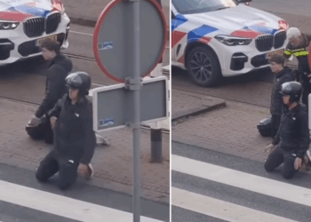 VIDEO: Oudere agent verrast op straat met keiharde actie tegen brutale ventjes: “Respect!”