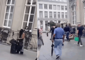 Absurde beelden uit Antwerpen met vrouw in boerka gaan heel het internet over