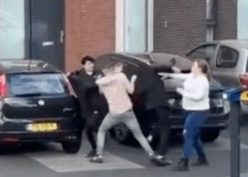 Nederlandse buurtbewoner rekent zelf af met overlastgevende jongeren in de buurt