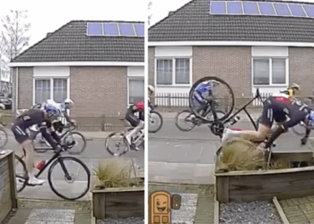 Wielrenner denkt anderen te slim af te zijn, maar krijg direct zijn verdiende loon