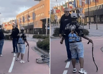 Ruzie tussen twee mannen op straat loopt uit de hand: beelden gaan viraal