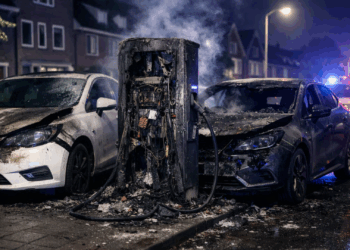 Explosie bij laadpunt zorgt voor schade aan elektrische auto’s
