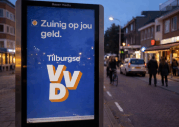 VVD Tilburg blundert met verkiezingsposter: spelfout trekt massaal aandacht